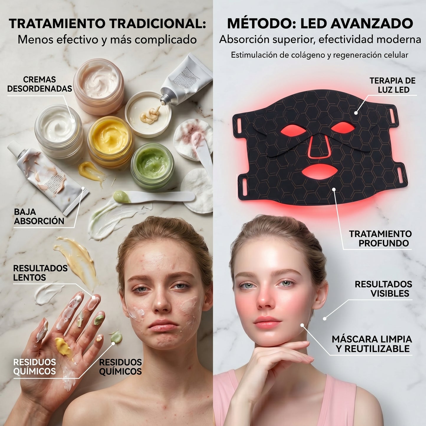 Máscara LED Rejuvencedora Dermavelle